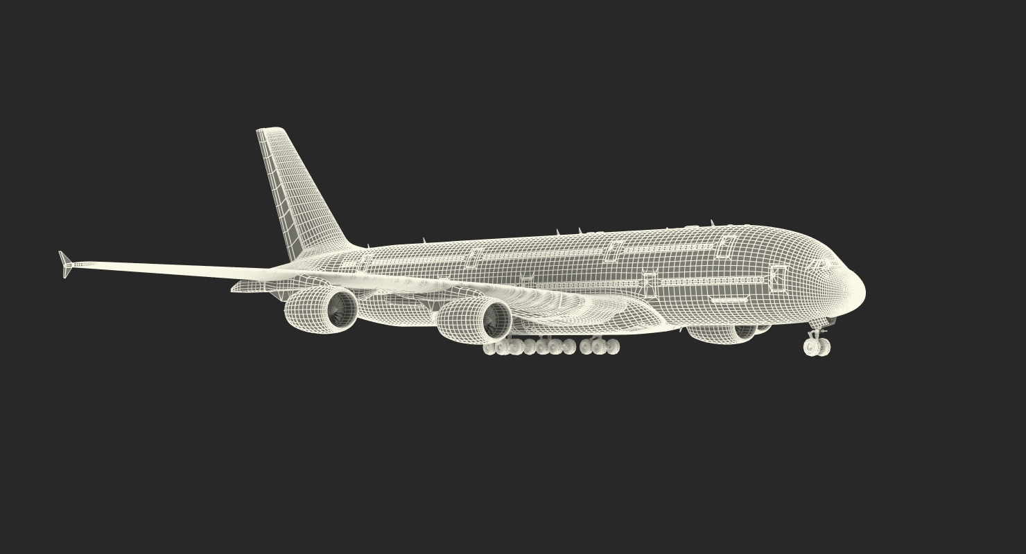 Airbus A380 1000 Air France 3D